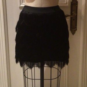 BCBG “Modie Skirt” fringe mini never worn